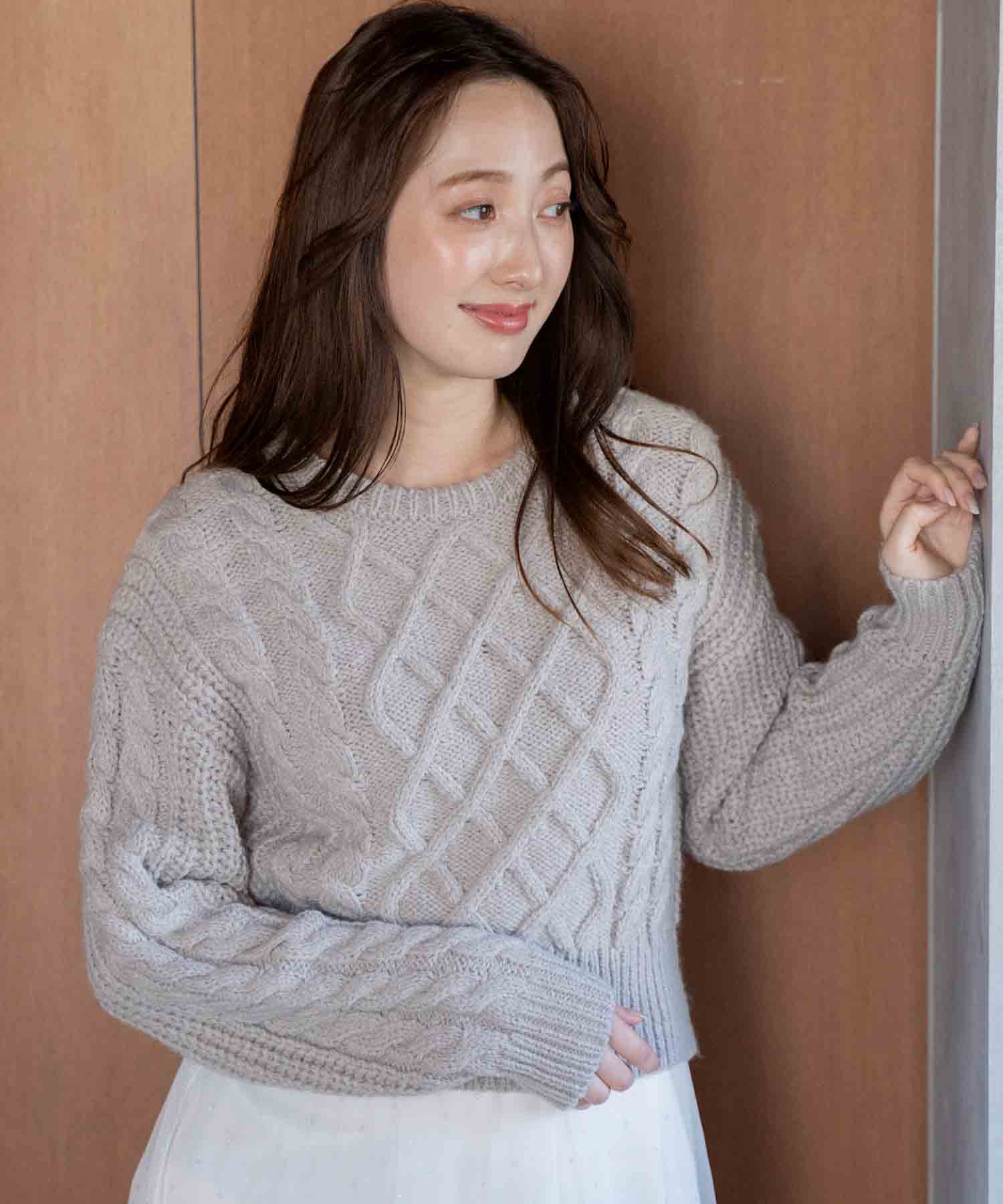 Noela - 新品！ノエラ　ケーブルニット セール 60%OFF】ノエラ Noela ショート丈ケーブルニット