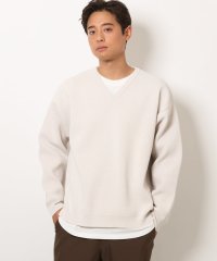 a.v.v (MEN)/【S－XXL/洗濯機で洗える】アゼ編みＶネックニット（レイヤードカットソー付き）/505443814