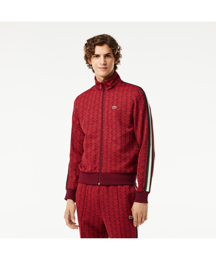 ラコステ LACOSTE モノグラムジャカードトラックジャケット ラコステ LACOSTE モノグラムジャカードトラックジャケット
