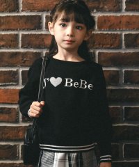 BeBe/ロゴジャガードニット(90～150cm)/505622691