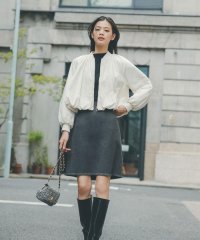 NATURAL BEAUTY BASIC/カルゼフリンジミニスカート/505626666