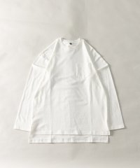 Nylaus/ピーチスキン加工 ポケット付き ロングスリーブTシャツ/505630746