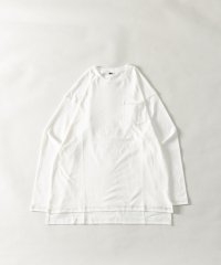 Nylaus/ピーチスキン加工 配色ステッチ ポケット付き ロングスリーブTシャツ/505630747