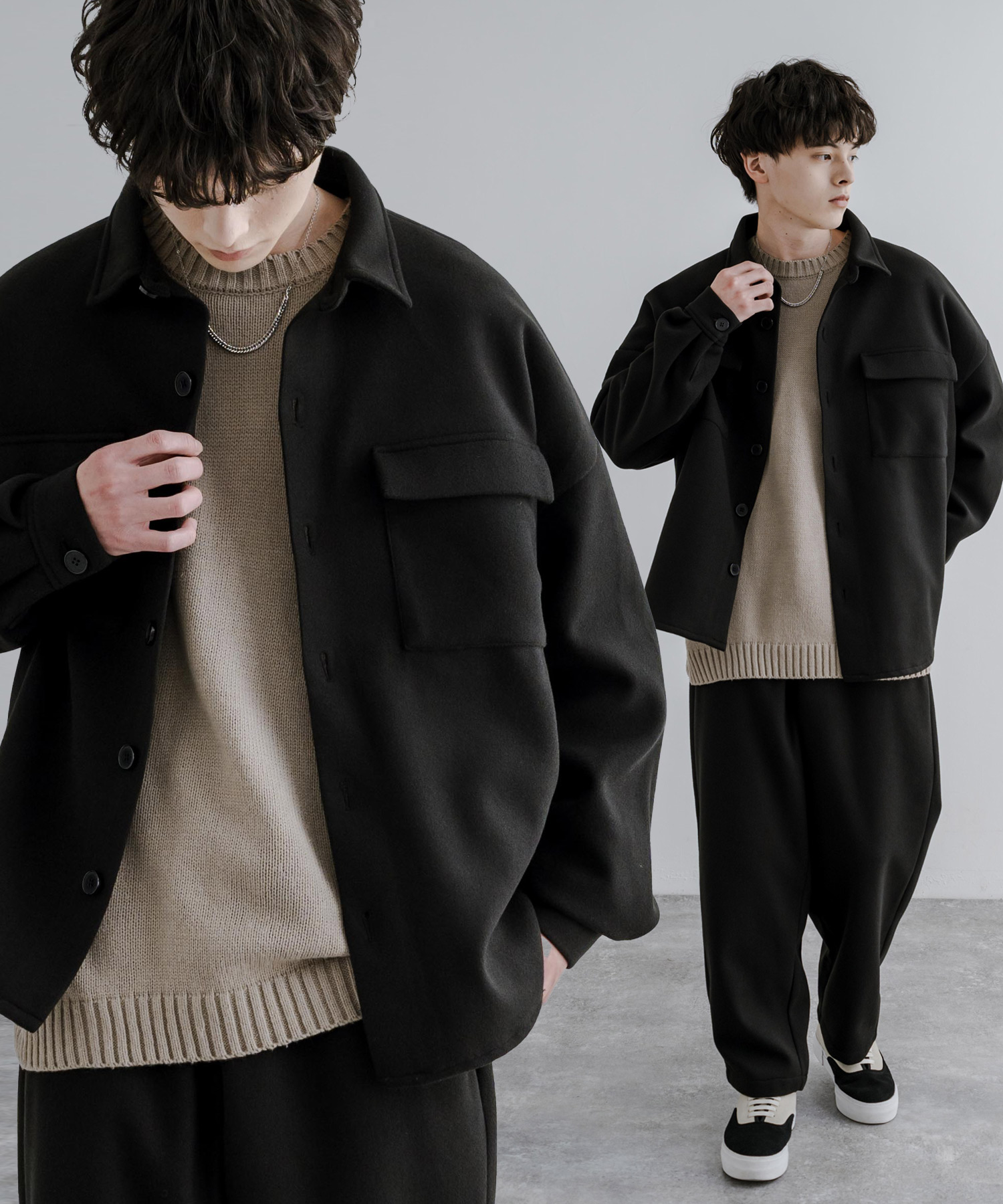 ロッキーモンロー Rocky Monroe フェイクウールセットアップ