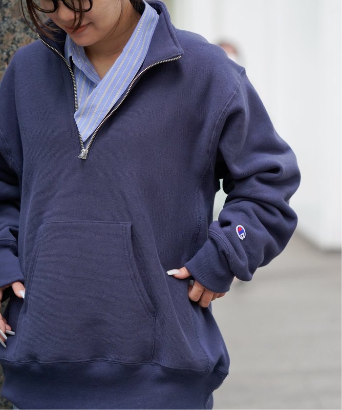 Champion / チャンピオン】 REVERSE WEAVE HALF ZIP SWEAT(505630949