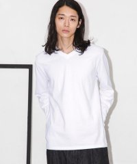 nano・universe/Anti Soaked 汗染み防止 VネックTシャツ 長袖/505440082