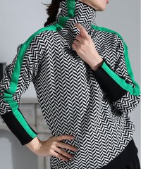 Sawa a la mode/アクセントカラーが目を惹くニットトップス/505631634