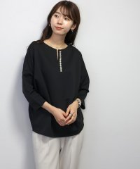 Aletta vita/アレッタ ヴィータ Aletta vita 7分袖ポンチラインパールコクーンプルオーバー/505632711