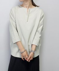 Aletta vita/アレッタ ヴィータ Aletta vita 7分袖ポンチラインパールコクーンプルオーバー/505632711