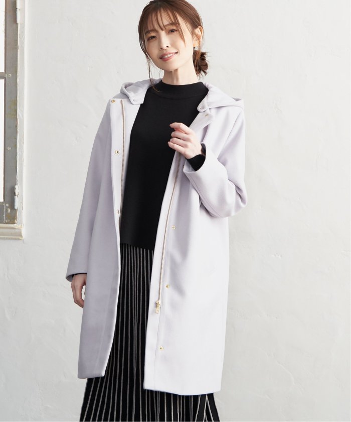 ALLEGE ／ウールフードコート ikka｜ウールライクフード取り外しコート | Rakuten Fashion