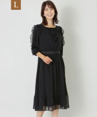 TO BE CHIC(L SIZE)/【L】シフォンカットジャカード　ワンピース/505622486