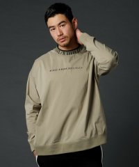 THE CASUAL/カジュアル THE CASUAL LUXE/R ストレッチ 布帛 ハイネック ロゴ 長袖 プルオーバー/505628823