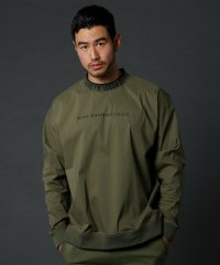 THE CASUAL/カジュアル THE CASUAL LUXE/R ストレッチ 布帛 ハイネック ロゴ 長袖 プルオーバー/505628823