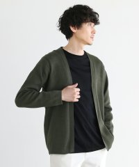 THE CASUAL/カジュアル THE CASUAL SPU 抗菌防臭ミラノリブ編みウォッシャブル着流しカーディガン/505628848
