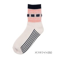 fukuske FUN/フクスケ ファン fukuske FUN 福助 公式 靴下 クルー丈 レディース fukuske FUN あったか 雪柄 つま先かかと補強 総パイル 3262ー/505633082