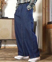 LUXSTYLE/ワイドデニムパンツ/ワイドパンツ メンズ レディース デニムパンツ/505633911