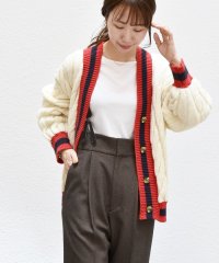 SHIPS any WOMEN/《一部追加予約》【SHIPS any別注】Oldderby Knitwear: Vネック クリケット カーディガン/505634787