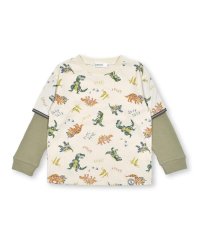 SLAP SLIP/恐竜柄重ね着風長袖Tシャツ(80~130cm)/505633177