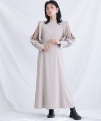 PourVous/プールヴー PourVous ミモレ丈&袖ありフォーマルバックレースセレモニー結婚式パーティードレス ワンピース 20代 30代 40代/505634128