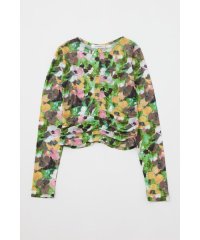 moussy/FLORAL SHEER LS Tシャツ/505634948