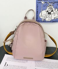 ninon/【2WAY/3WAY】【軽量/防水】たまご型がかわいい♪ナイロン×ポイントレザーリュックサック/ショルダーバッグ/ハンドバッグ/505635878