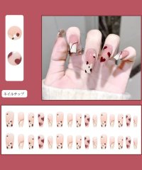 shoppinggo/ショッピングゴー shoppinggo ネイルチップ ハート ショート シンプル ブライダル ハートアートチップ つけ爪 ネイルアート デコチップ オーバル ウ/505636137