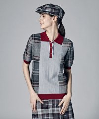 Munsingwear/タータンチェックKinloch Andersonポロ衿半袖ニット/505429318