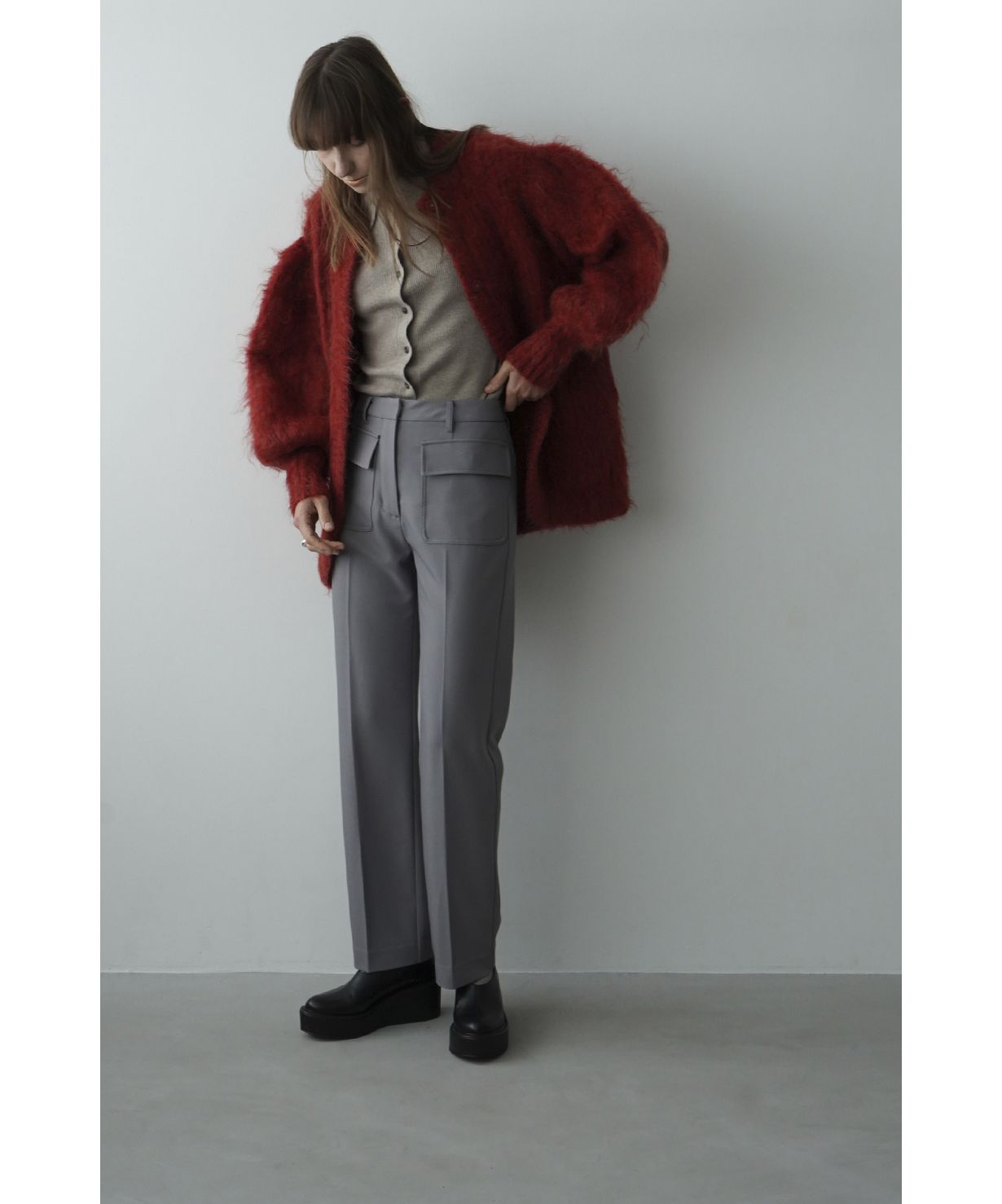 clane LOW WAIST MILITARY POCKET PANTS