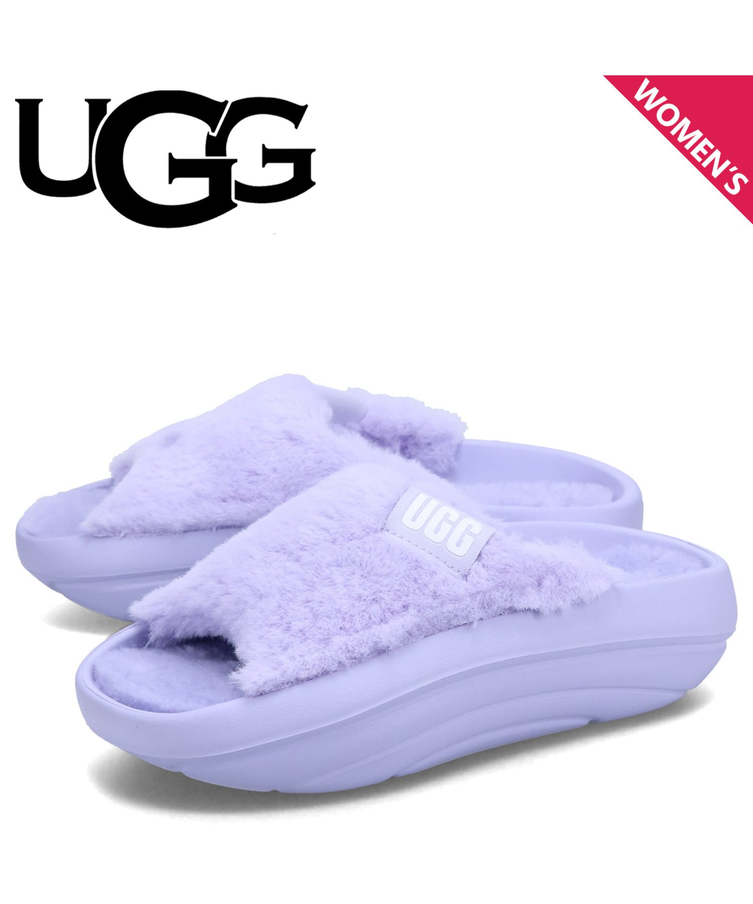 UGG アグ サンダル スライドサンダル レディース 厚底 FOAMO UGGPLUSH 