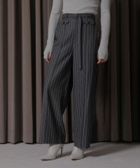 MIELI INVARIANT/Pinstripe Belt Slacks/505637854