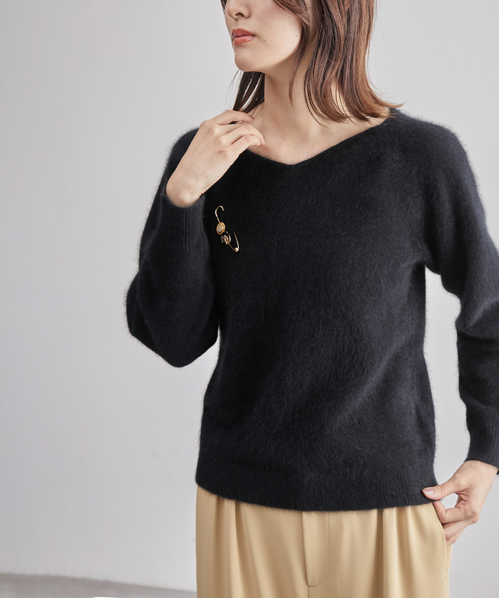 セール 20%OFF】フォックスウール Vネックプルオーバーニット
