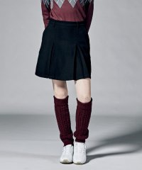 Munsingwear/ストレッチボックスプリーツスカート(42cm丈)/505429340