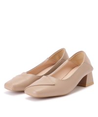 Lace Ladies/レースレディース Lace Ladies レザー調スクエアチャンキーパンプス/505603927