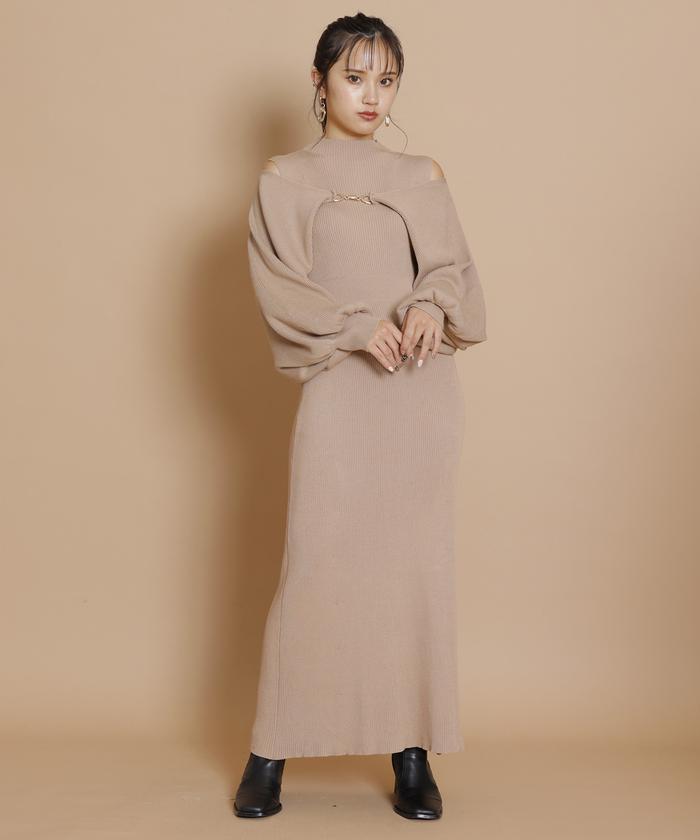 ニットワンピース×ボレロセット(505639843) | レディアゼル ニットワンピース×ボレロセット(505639843) | レディアゼル