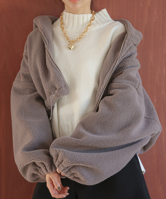ショートボアブルゾン EMODA（エモダ）の「ショートボアブルゾン（ブルゾン）」 - WEAR