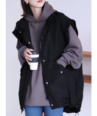 reca/袖取り外しスタンドカラーモンスターコート(y8050)/505641721
