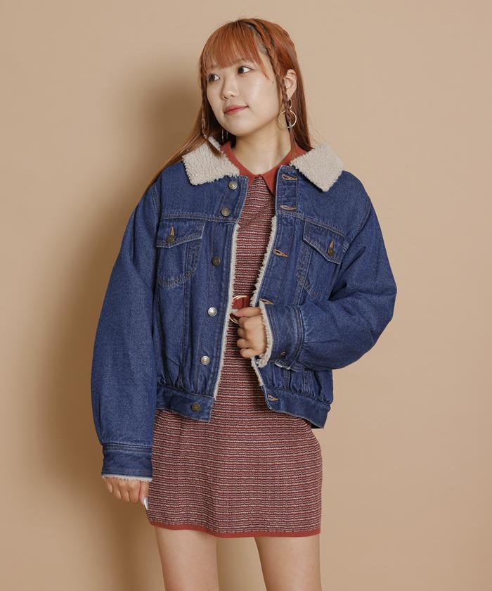 【新品未使用】JEANSデニム×コーデュロイジャケット セール】ボアコーデュロイデニムジャケット(505644210