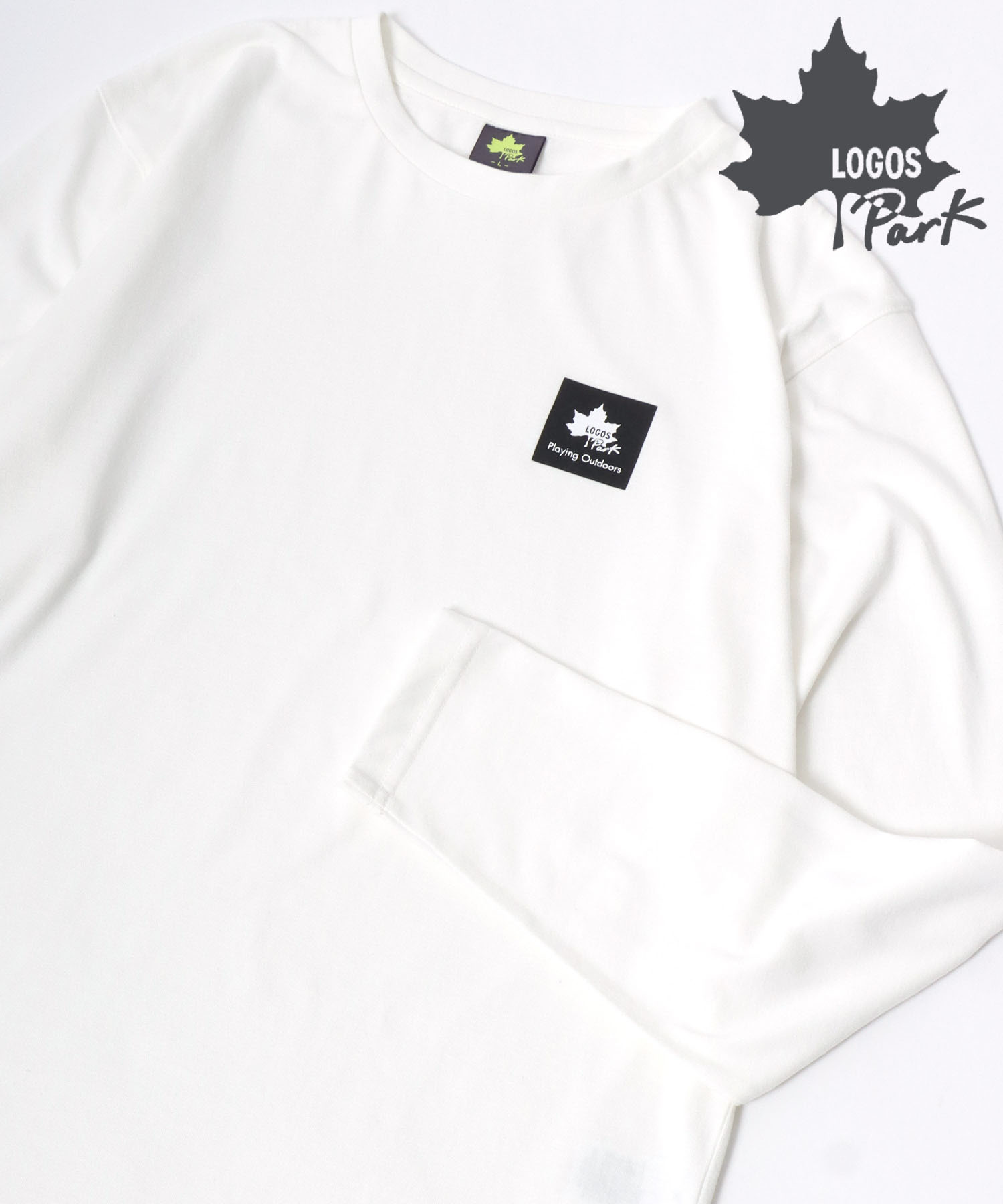 セール】LOGOS/ロゴス ワンポイントロゴ ロンT 長袖Tシャツ