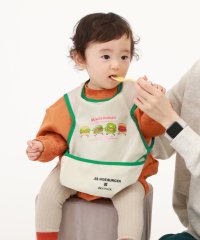 devirock/モスバーガーコラボ 撥水 ポケッタブル お食事エプロン 子供服 キッズ 男の子 女の子 スタイ 出産祝い /505645063