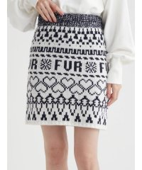 FURFUR/【WEB限定カラー】ロゴジャガードニットスカート/505646506