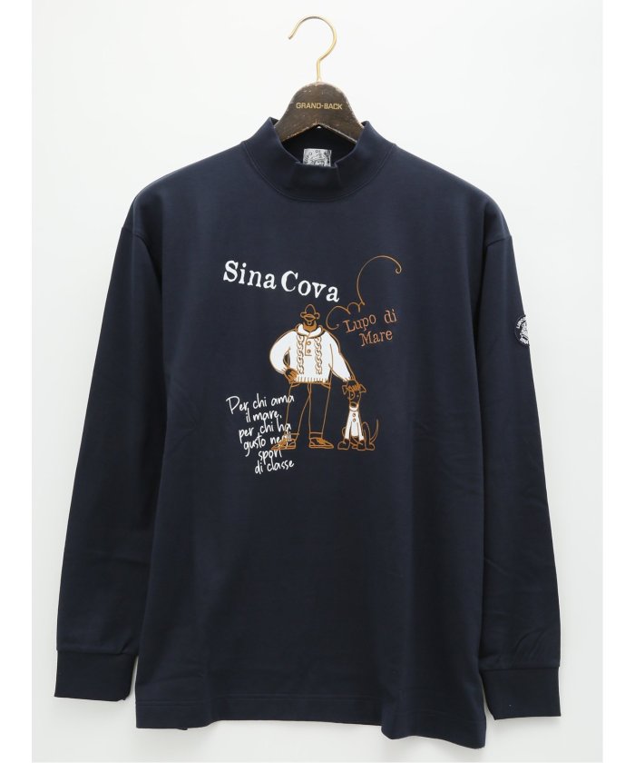 大きいサイズ】シナコバ/SINA COVA ハイネック長袖Tシャツ