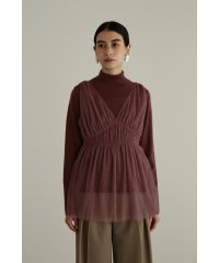 JILL STUART/ニットレイヤードチュールトップス/505647483