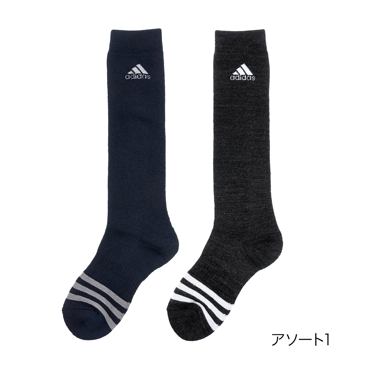 アディダス adidas 福助 公式 靴下 ハイソックス 2足組 キッズ アディダス adidas 福助 公式 靴下 ハイソックス 2足組 キッズ
