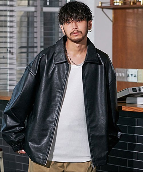 韓国製 本革 ジャケット レザージャケット ブラック Mサイズ 