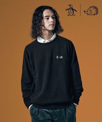 Penguin by Munsingwear/【Penguin by CLUBHAUS】LAMS WOOL SADDLE SHOULDER CREW SWEATER/505632710