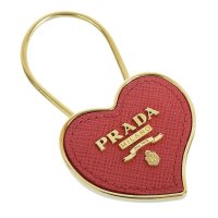 PRADA/PRADA プラダ SAFFIANO HEART サフィアーノ レザー キーリング キーホルダー バッグ チャーム/505650335
