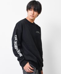 RAT EFFECT/ラット エフェクト RAT EFFECT 裏起毛袖ロゴプリントトレーナー/505650724