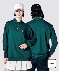 Munsingwear/【CAPTAINS HELM GOLF コラボ別注】襟ジャガードロゴ長袖ポロシャツ/505498665