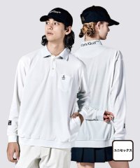 Munsingwear/【CAPTAINS HELM GOLF コラボ別注】襟ジャガードロゴ長袖ポロシャツ/505498665