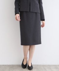 INDIVI/【日本製／定番スーツ】ツィードストレートスカート/505652473